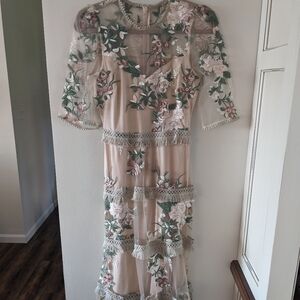 Anthro JUST ME Dress Size XS BLUSH